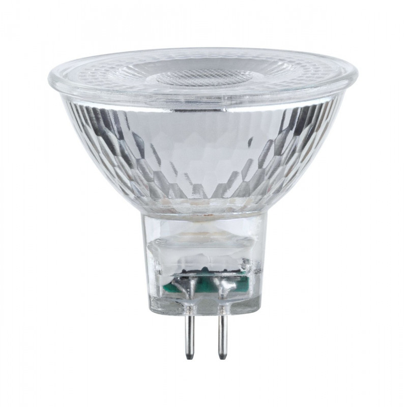 Źródło światła LED GU5.3 6.5W 530lm 38st. 2700K 12V szkło / srebrny Źródło światła LED GU5.3 6.5W 530lm 38st. 2700K 12V szkło / srebrny
