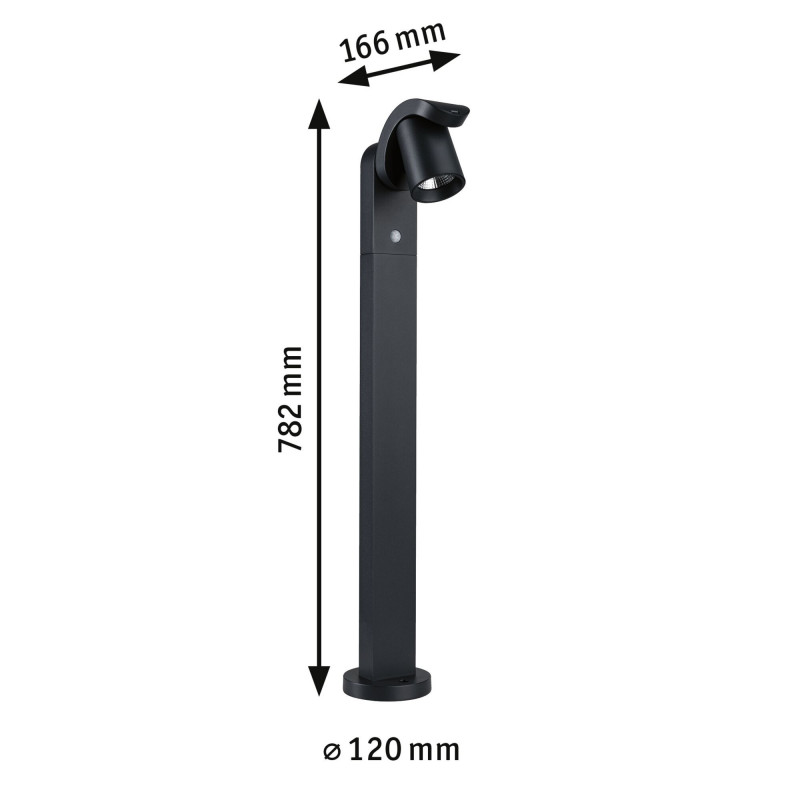 Oprawa ogrodowa CUFF LED 10W 700lm 3000K IP44 230V antracyt aluminium Oprawa ogrodowa CUFF LED 10W 700lm 3000K IP44 230V antracyt aluminium