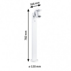 Oprawa ogrodowa CUFF LED 10W 700lm 3000K IP44 230V biały aluminium Oprawa ogrodowa CUFF LED 10W 700lm 3000K IP44 230V biały aluminium