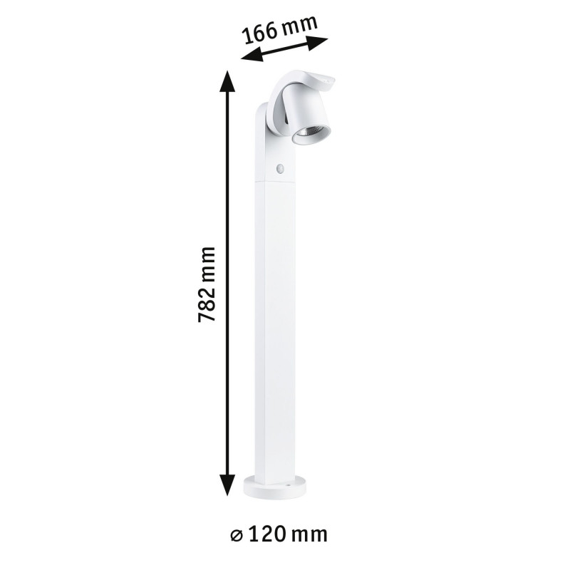 Oprawa ogrodowa CUFF LED 10W 700lm 3000K IP44 230V biały aluminium Oprawa ogrodowa CUFF LED 10W 700lm 3000K IP44 230V biały aluminium