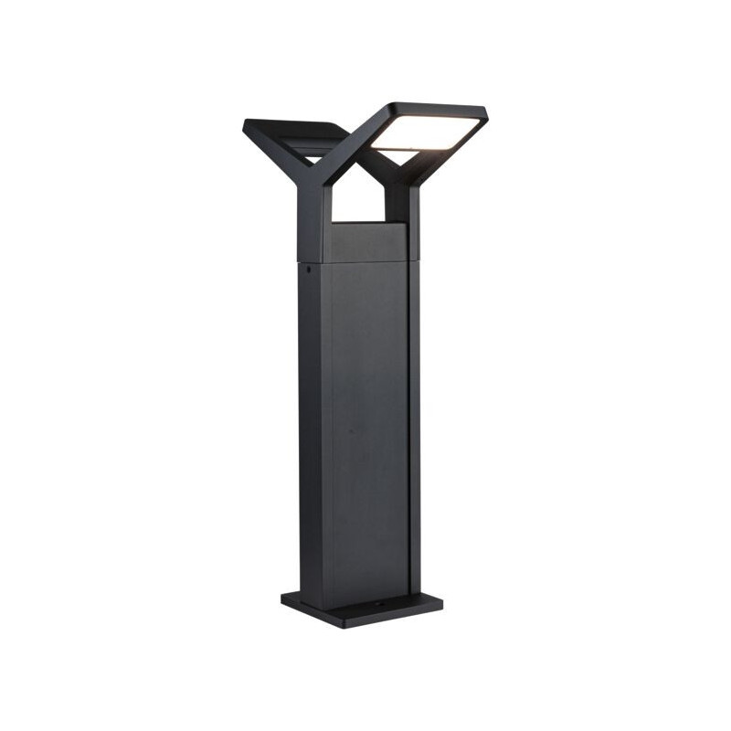 Oprawa ogrodowa JUNTEA LED PIR 2x12.5W 2x800lm 3000K 585mm IP44 230V antracyt / aluminium