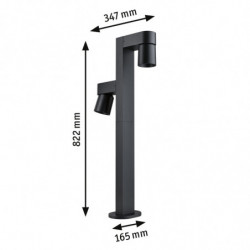Oprawa ogrodowa KIMU LED 2X8W 2X750lm 2200K IP44 230V antracyt aluminium Oprawa ogrodowa KIMU LED 2X8W 2X750lm 2200K IP44 230V antracyt aluminium