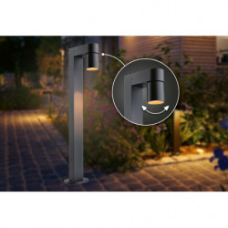 Oprawa ogrodowa KIMU LED 8W 500lm 2200K IP44 230V antracyt aluminium Oprawa ogrodowa KIMU LED 8W 500lm 2200K IP44 230V antracyt aluminium