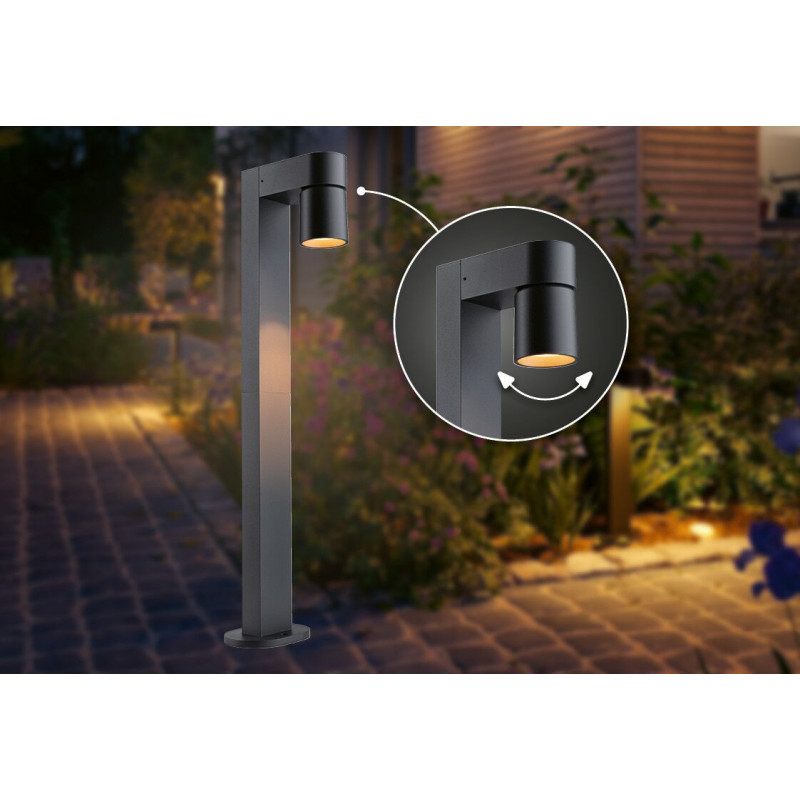 Oprawa ogrodowa KIMU LED 8W 500lm 2200K IP44 230V antracyt aluminium Oprawa ogrodowa KIMU LED 8W 500lm 2200K IP44 230V antracyt aluminium