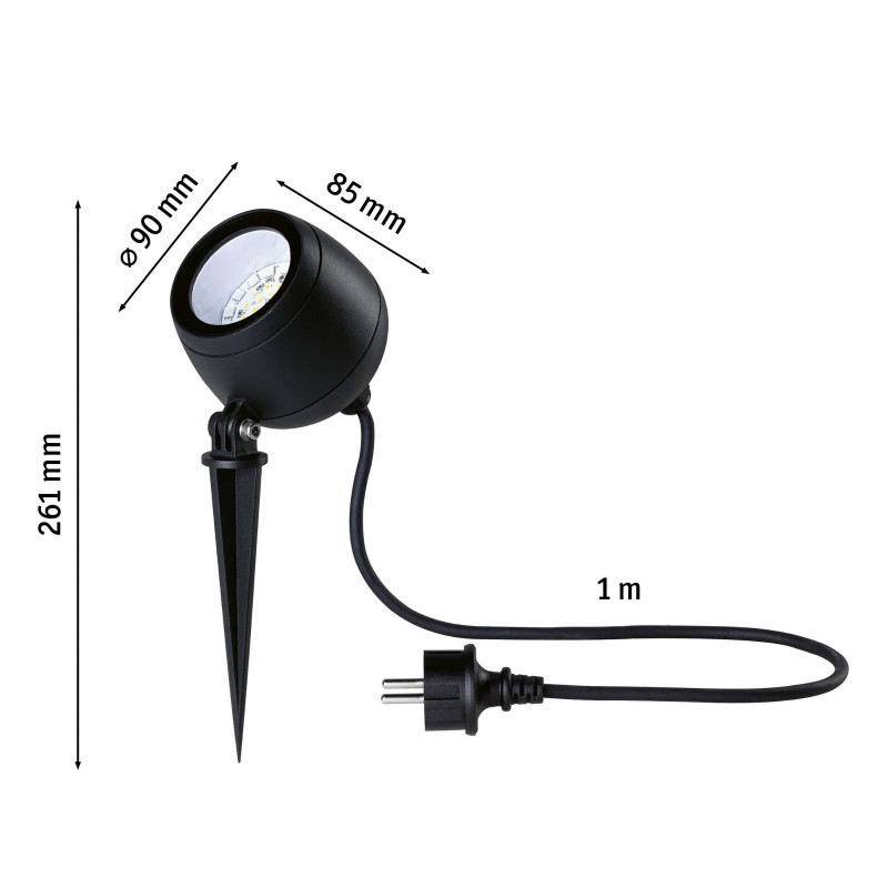 Reflektor ogrodowy KIKOLO LED 8W 60st. 500lm 3000K IP65 230V antracyt / aluminium Reflektor ogrodowy KIKOLO LED 8W 60st. 500lm 3000K IP65 230V antracyt / aluminium