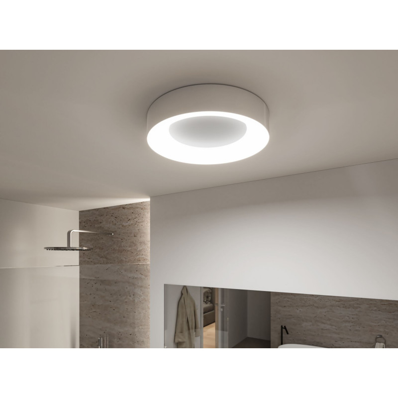 Plafoniera CASCA LED 16W 1500lm okrągła 300mm 2700/4000/6500K IP44 230V aluminium matowy / tworzywo sztuczne Plafoniera CASCA LED 16W 1500lm okrągła 300mm 2700/4000/6500K IP44 230V aluminium matowy / tworzywo sztuczne