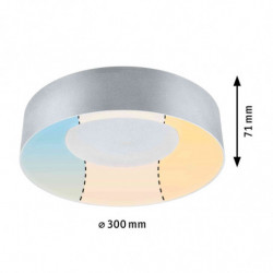 Plafoniera CASCA LED 16W 1500lm okrągła 300mm 2700/4000/6500K IP44 230V aluminium matowy / tworzywo sztuczne Plafoniera CASCA LED 16W 1500lm okrągła 300mm 2700/4000/6500K IP44 230V aluminium matowy / tworzywo sztuczne