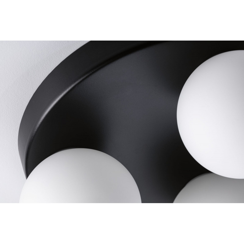 Lampa sufitowa łazienkowa GOVE LED G9 max.3x20W IP44 230V czarny matowy / metal Lampa sufitowa łazienkowa GOVE LED G9 max.3x20W IP44 230V czarny matowy / metal