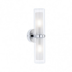 Lampa ścienna LUENA E14 max. 2x20W IP44 230V szkło chrom / metal Lampa ścienna LUENA E14 max. 2x20W IP44 230V szkło chrom / metal