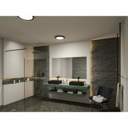 Plafoniera łazienkowa TEGA LED 22.5W 1200lm 3000/4000/6500K IP44 230V czarny matowy / tworzywo sztuczne Plafoniera łazienkowa TEGA LED 22.5W 1200lm 3000/4000/6500K IP44 230V czarny matowy / tworzywo sztuczne
