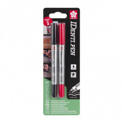 Markery IDenti-Pen czarny + czerwony, Sakura Markery IDenti-Pen czarny + czerwony, Sakura