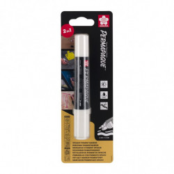 Marker Permapaque Dual Point biały, Sakura Marker Permapaque Dual Point biały, Sakura