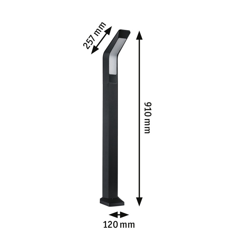 Oprawa ogrodowa MERANO LED PIR IHF 14W 910mm 850lm 3000K IP44 230V antracyt aluminium Oprawa ogrodowa MERANO LED PIR IHF 14W 910mm 850lm 3000K IP44 230V antracyt aluminium