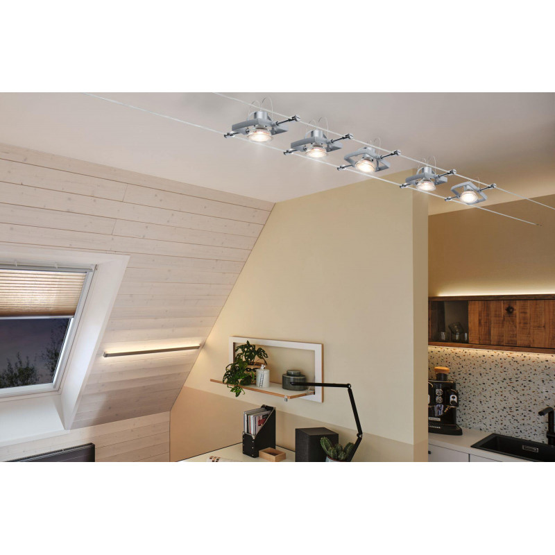 Źródło światła LED GU5.3 3.8W 345lm 36st. 2700K 12V szkło / srebrny Źródło światła LED GU5.3 3.8W 345lm 36st. 2700K 12V szkło / srebrny