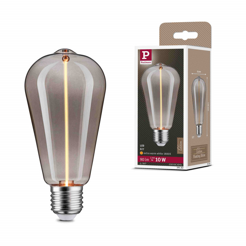 Źródło światła LED ST64 Float Shine 2.8W 90lm E27 1800K 230V przydymiony / szkło Źródło światła LED ST64 Float Shine 2.8W 90lm E27 1800K 230V przydymiony / szkło