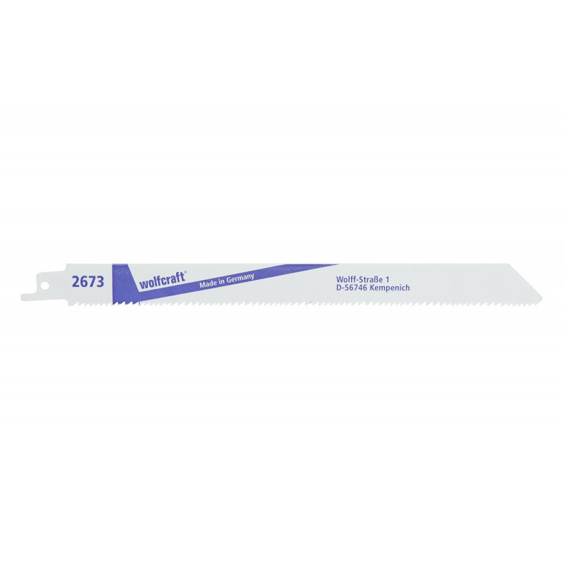 2 brzeszczoty szablaste BiM Wolfcraft dł. 210mm 2 brzeszczoty szablaste BiM Wolfcraft dł. 210mm