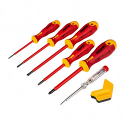 Zestaw 5 wkrętaków FELO Ergonic VDE + próbnik napięcia 220-250V + magnetyzer Zestaw 5 wkrętaków FELO Ergonic VDE + próbnik napięcia 220-250V + magnetyzer