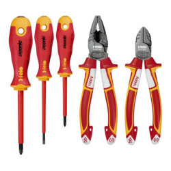 Zestaw 3 wkrętaków FELO - ERGONIC VDE 4,0/PH1/PH2 + obcinaczki boczne VDE 160 / kombinerki VDE 180 + magnetyzer Zestaw 3 wkrętaków FELO - ERGONIC VDE 4,0/PH1/PH2 + obcinaczki boczne VDE 160 / kombinerki VDE 180 + magnetyzer