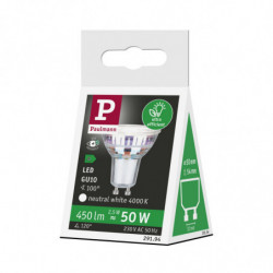 Źródło światła LED GU10 ECO LINE 2.5W 450lm 4000K 230V srebrny / szkło Źródło światła LED GU10 ECO LINE 2.5W 450lm 4000K 230V srebrny / szkło