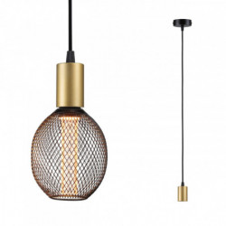 Lampa sufitowa RAVI E27 max.60W IP44 230V złoty / czarny matowy / metal Lampa sufitowa RAVI E27 max.60W IP44 230V złoty / czarny matowy / metal