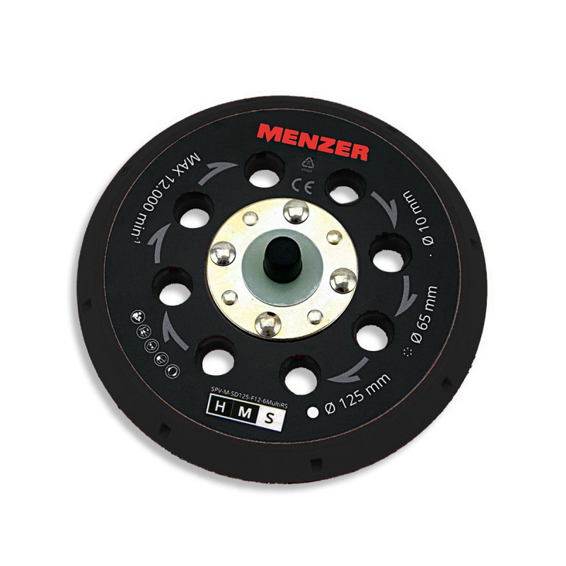 Wielootworowa tarcza szlifierska 125 mm Menzer do ETS - MIĘKKA Wielootworowa tarcza szlifierska 125 mm Menzer do ETS - MIĘKKA