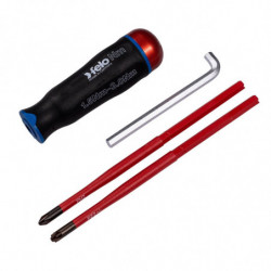 Wkrętak dynamometryczny NM 1.5-3.0 + dwie izolowane klingi VDE Z2 oraz PH2 Wkrętak dynamometryczny NM 1.5-3.0 + dwie izolowane klingi VDE Z2 oraz PH2