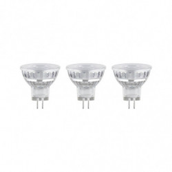 Źródło światła LED MR11 GU4 3x3W 300lm 36st. 2700K 12V srebrny / szkło Źródło światła LED MR11 GU4 3x3W 300lm 36st. 2700K 12V srebrny / szkło