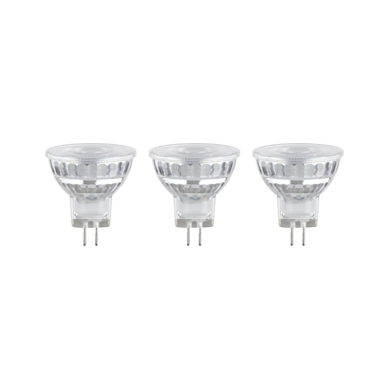 Źródło światła LED MR11 GU4 3x3W 300lm 36st. 2700K 12V srebrny / szkło Źródło światła LED MR11 GU4 3x3W 300lm 36st. 2700K 12V srebrny / szkło