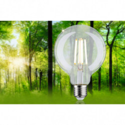 Źródło światła LED ECO LINE G95 4W 840lm E27 3000K 230V przezroczysty / szkło Źródło światła LED ECO LINE G95 4W 840lm E27 3000K 230V przezroczysty / szkło