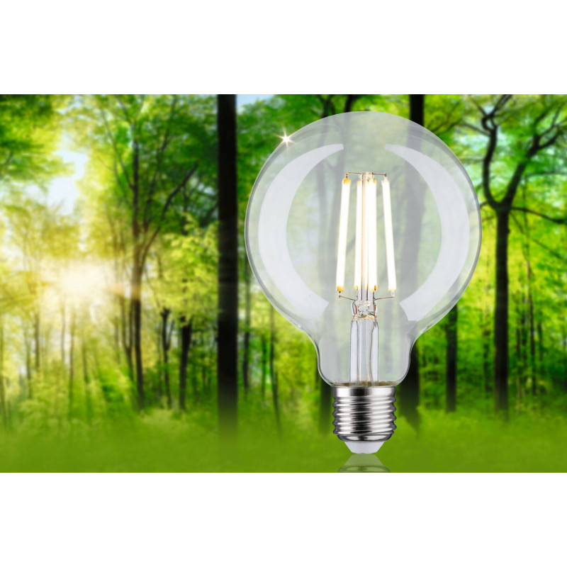 Źródło światła LED ECO LINE G95 4W 840lm E27 3000K 230V przezroczysty / szkło Źródło światła LED ECO LINE G95 4W 840lm E27 3000K 230V przezroczysty / szkło