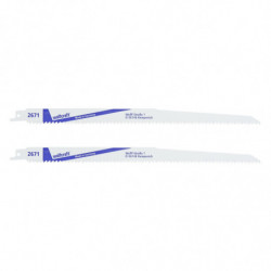 2 brzeszczoty szablaste BiM Wolfcraft dł. 280 mm 2 brzeszczoty szablaste BiM Wolfcraft dł. 280 mm