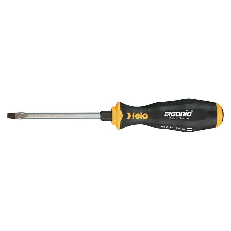 Wkrętak płaski Ergonic 8,0 x 1,2 FELO - do pobijania Wkrętak płaski Ergonic 8,0 x 1,2 FELO - do pobijania