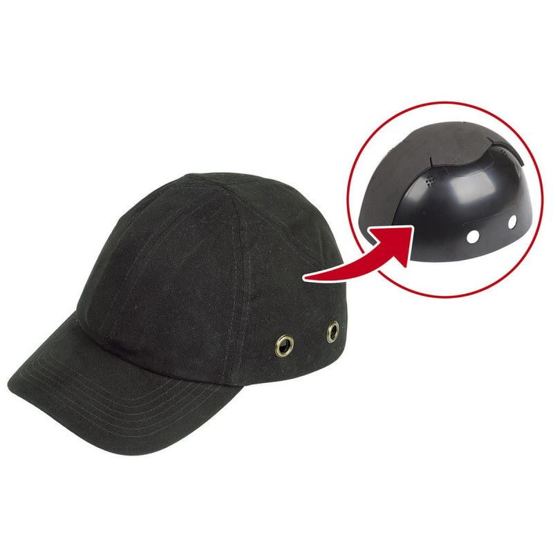Czapka ochronna z daszkiem Wolfcraft - czarna Czapka ochronna z daszkiem Wolfcraft - czarna