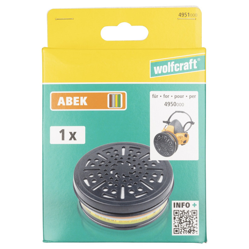 Filtr zapasowy Wolfcraft - ABEK do 4950000 Filtr zapasowy Wolfcraft - ABEK do 4950000