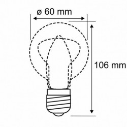 Źródło światła LED AGL60 3x9W 3x1055lm E27 2700K 230V opal / szkło Źródło światła LED AGL60 3x9W 3x1055lm E27 2700K 230V opal / szkło