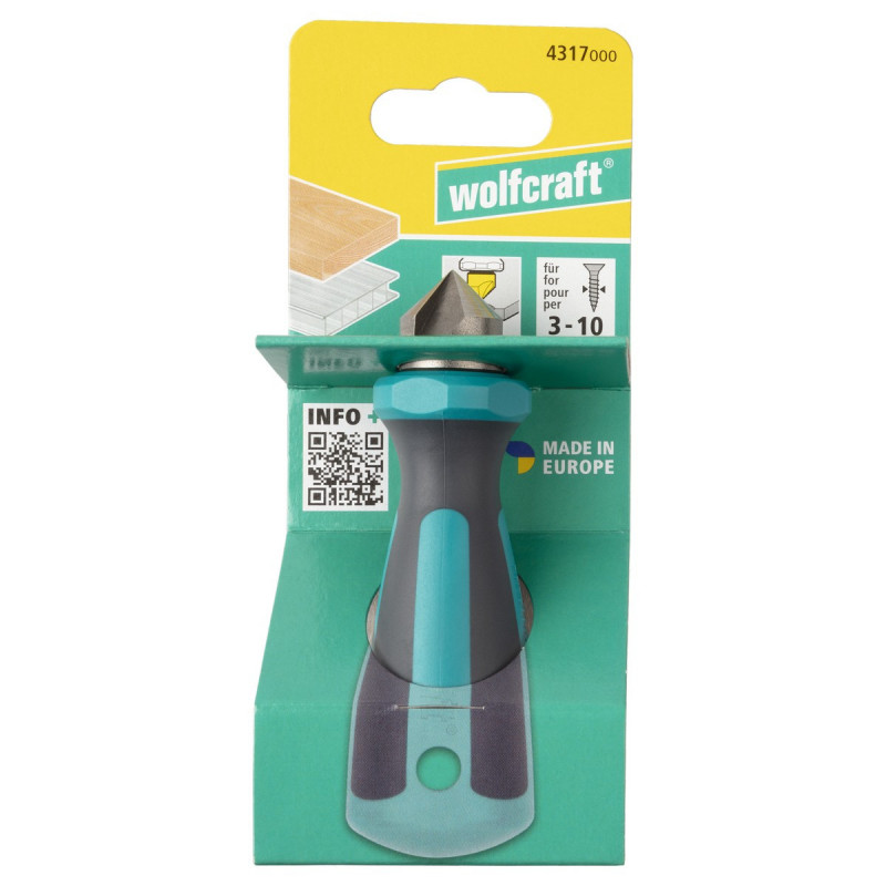 Pogłębiacz ręczny ERGO 19 mm Wolfcraft Pogłębiacz ręczny ERGO 19 mm Wolfcraft