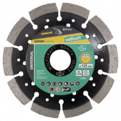 Tarcza diamentowa 125 do cięcia PRO Laser Universal, wolfcraft Tarcza diamentowa 125 do cięcia PRO Laser Universal, wolfcraft