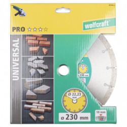 Tarcza diamentowa 230 do cięcia uniwersalna PRO, wolfcraft Tarcza diamentowa 230 do cięcia uniwersalna PRO, wolfcraft