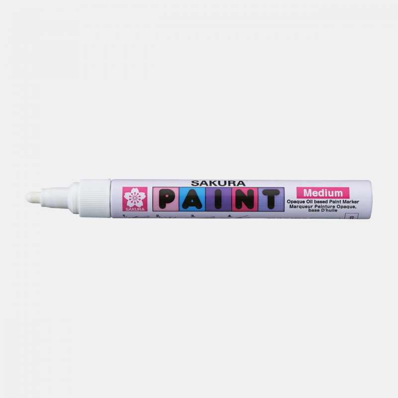 Marker Paint ze średnią białą końcówką, Sakura