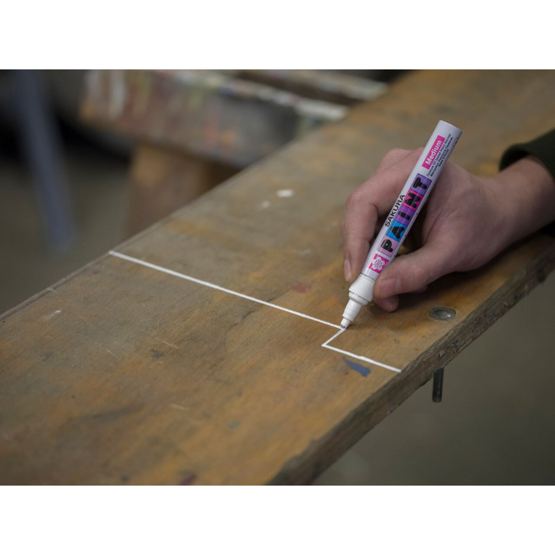Marker Paint ze średnią białą końcówką, Sakura Marker Paint ze średnią białą końcówką, Sakura