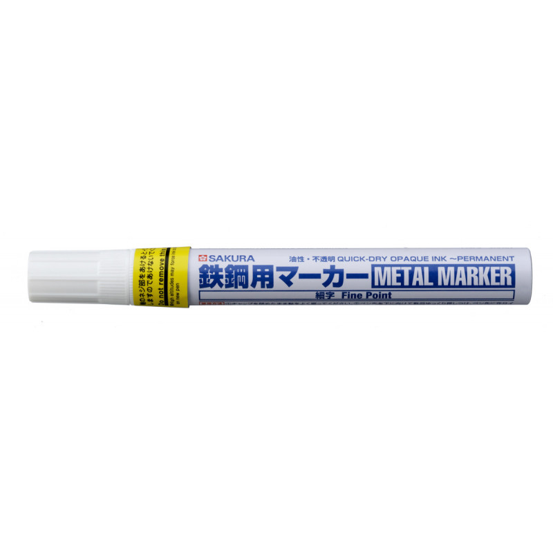 Marker METAL żółty cienki, Sakura Marker METAL żółty cienki, Sakura