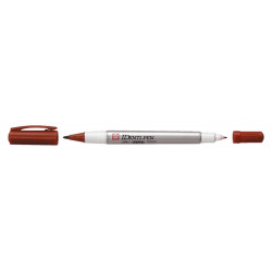 Marker IDenti-Pen Dual Point brązowy, Sakura Marker IDenti-Pen Dual Point brązowy, Sakura