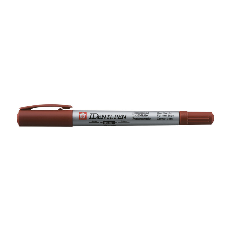 Marker IDenti-Pen Dual Point brązowy, Sakura Marker IDenti-Pen Dual Point brązowy, Sakura