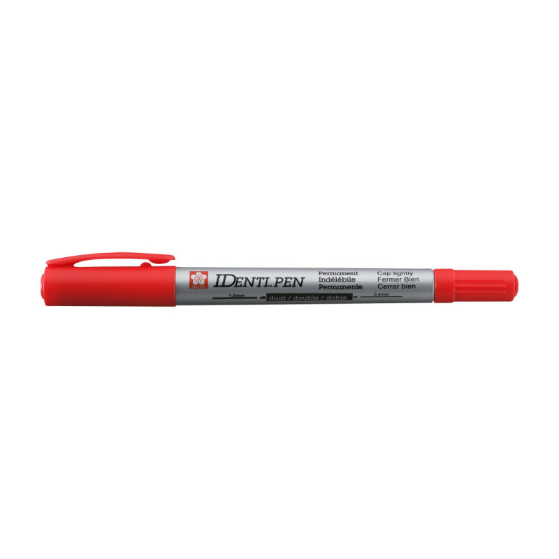 Marker IDenti-Pen Dual Point czerwony, Sakura Marker IDenti-Pen Dual Point czerwony, Sakura