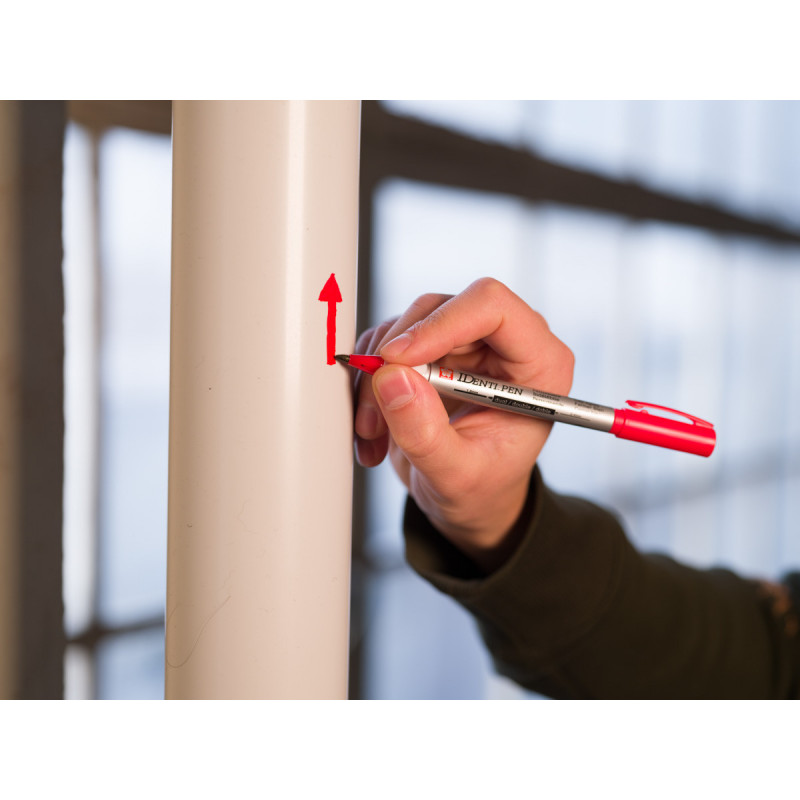 Marker IDenti-Pen Dual Point czerwony, Sakura Marker IDenti-Pen Dual Point czerwony, Sakura