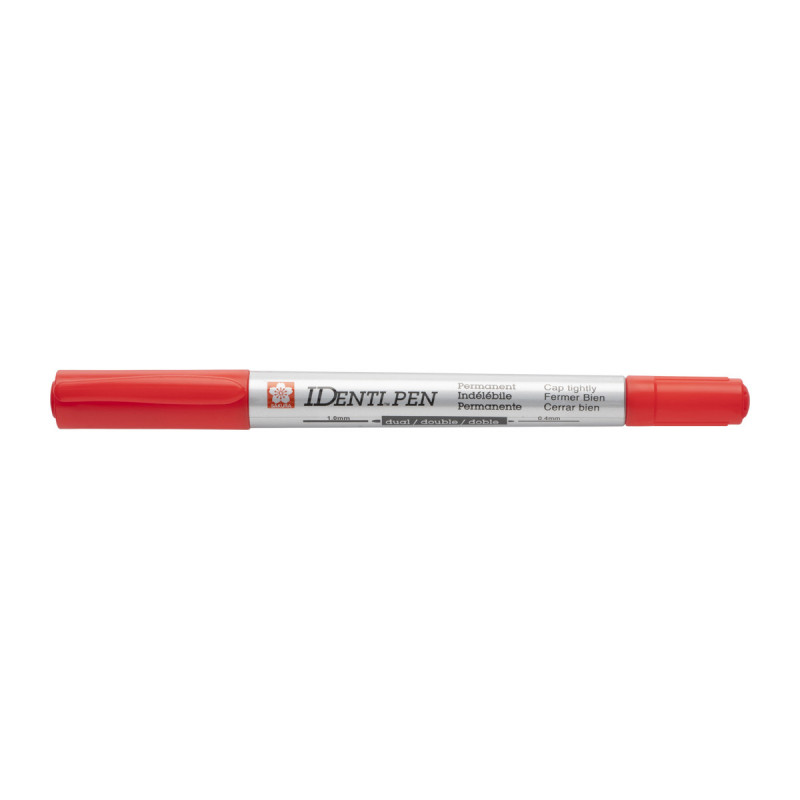 Marker IDenti-Pen Dual Point czerwony, Sakura Marker IDenti-Pen Dual Point czerwony, Sakura