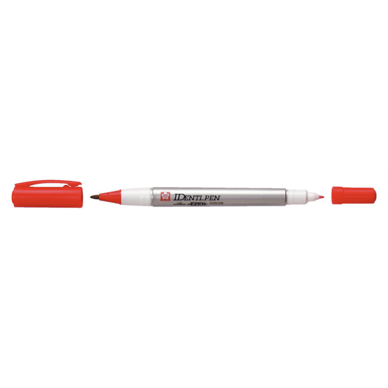 Marker IDenti-Pen Dual Point czerwony, Sakura Marker IDenti-Pen Dual Point czerwony, Sakura