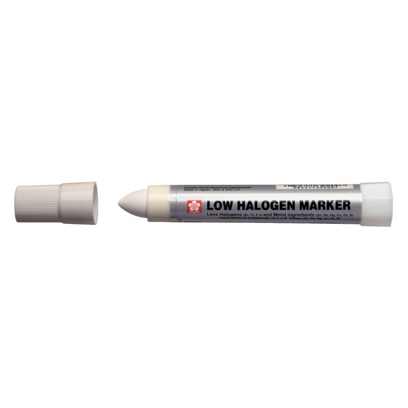 Marker Solid Low Halogen biały, Sakura