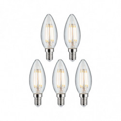 Źródło światła LED świecowa 5X4,8W 470lm E14 2700K 230V przeźroczysty / szkło Źródło światła LED świecowa 5X4,8W 470lm E14 2700K 230V przeźroczysty / szkło