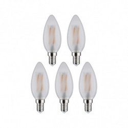 Źródło światła LED świecowa 5X4,8W 470lm E14 4000K 230V matowy / szkło Źródło światła LED świecowa 5X4,8W 470lm E14 4000K 230V matowy / szkło